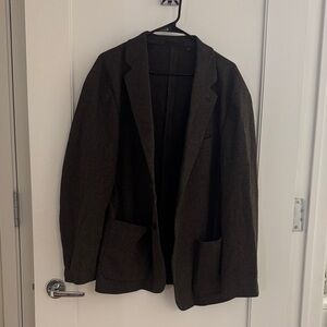 Uniqlo Brown Textured Blazer